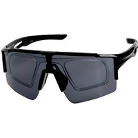 F2 Sonnenbrille, Trendige Sportsonnenbrille inkl. Clip zur Verglasung, Halbrand