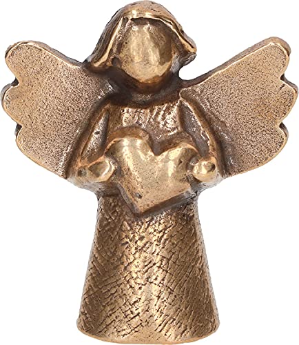 Butzon & Bercker 116103 Bronzefigur Engel mit Herz - Schön, Dass es Dich Gibt