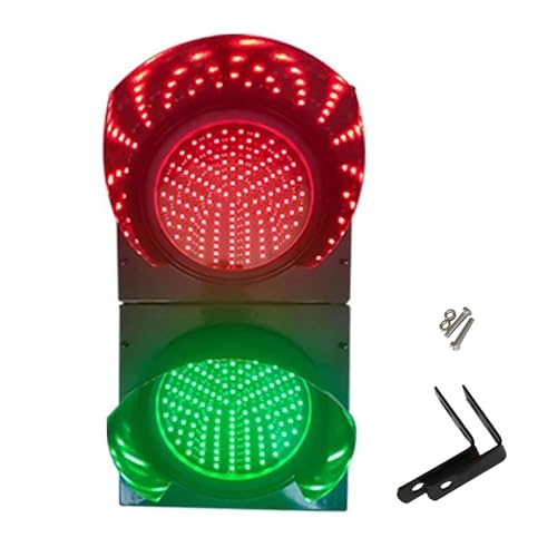 3 Arten von Steuern Lampe Bremslicht, Rot Grün Kreative Verkehrssicherheit Zeichen (Color : 12V, Size : Cycle Constant Light)