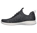 Skechers Herren Elite Flex Sneaker, (Charcoal Premium Wool/Synthetic/Metal/Trim Ccl), 45 EU