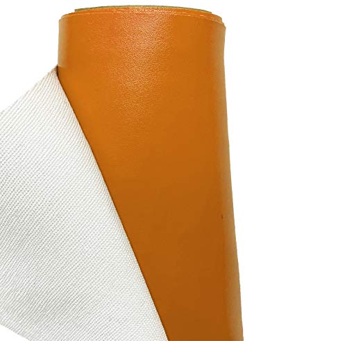 A-Express Kunstleder Lederimitat Wasserdicht Leder Stoff Schneiderei Kleidung Kleid Meterware - Orange - 200cm x 140cm