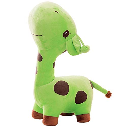 Plüschtier Plüschtiere Giraffe, Große Größe Kuscheltier Plüsch Spielzeug Giraffe Puppen Weiches Kissen Für Kinder Geschenk (Grün,90cm)