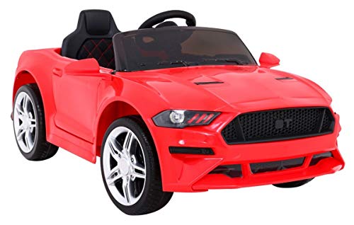 BSD Elektro Kinderauto Elektrisch Ride On Kinderfahrzeug Elektroauto Fernbedienung - Mustang BH-718A - Rot