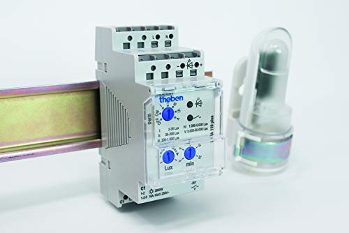 Theben LUNA 110 plus EL Analoger Dämmerungsschalter mit externem Lichtsensor und einstellbarer Ein-/Ausschaltverzögerung 1100910