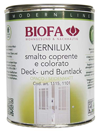 BIOFA Naturfarben 111543 Biofa Vernilux Mattlack, Weiß