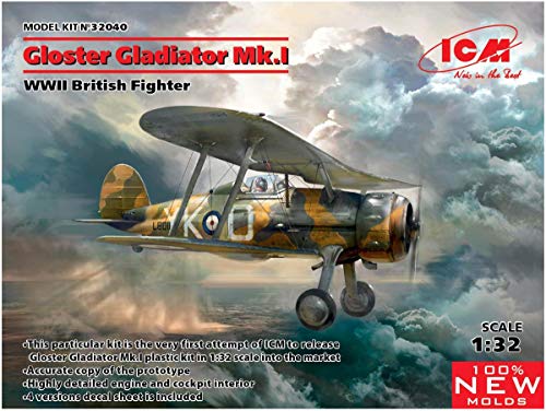 ICM Maquette Avion : Gloster Gladiator Mk I Chasseur britannique de la Seconde Guerre mondiale