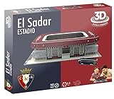 Eleven Force 14313 3D-Puzzle Stadion der Sadar (C.A. Osasuna), Blau/Rot
