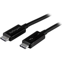 StarTech.com 1,0mThunderbolt 3 USB C Cable (40Gbps) - Thunderbolt and USB - Thunderbolt-Kabel - USB Typ C (M) bis USB Typ C (M) - 1,0m - 4K Unterstützung - Schwarz (TBLT3MM1MA)