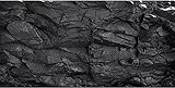 AWERT Hintergrund für Aquarien, 152,4 x 61 cm, schwarzer Hintergrund für Felsen, Terrarium, robuster Polyester-Hintergrund