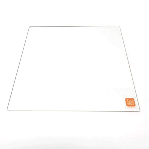 Borosilikatglasplatte / Bett mit flacher, polierter Kante für Ender 5 Plus 3D-Drucker, 370 mm x 377 mm