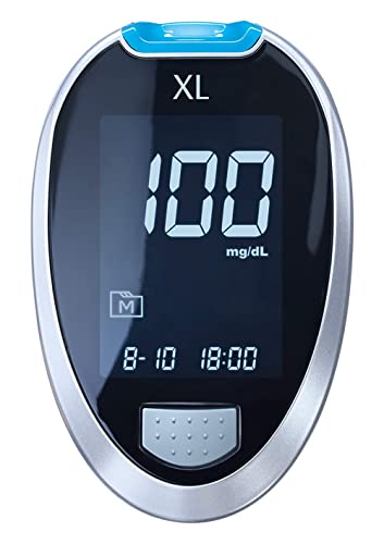 GlucoCheck XL Starter-Set (mg/dl) mit 110 Blutzuckerteststreifen