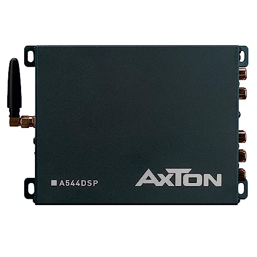 AXTON A544DSP: 4-Kanal Verstärker mit 10 DSP-Kanälen, optischer Eingang, Endstufe verlinkbar, ausgestattet mit Handy App-Steuerung, Bluetooth Audiostreaming, Hi-Res Audio optional