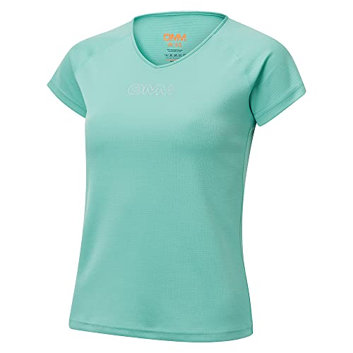 M&O Omm Damen Bearing Kurzarm Shirt, Aqua, XL