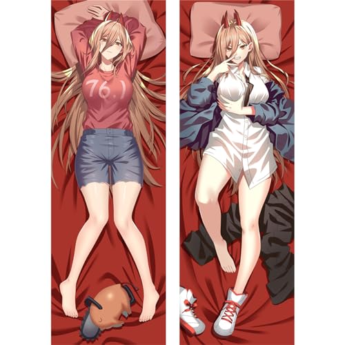 LOUEN Anime Pillowcase Anime Waifu Hot Mädchen Ecchi Otaku Body Kissenbezug Kissenhülle, Umarmungskissen Bezug Zierkissenbezug Doppelseitige (Peach Skin / 2way)