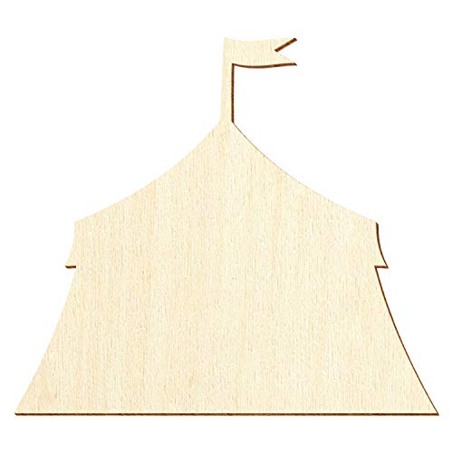 Holz Zirkuszelt - Deko Basteln 3-50cm, Pack mit:25 Stück, Breite:10cm breit
