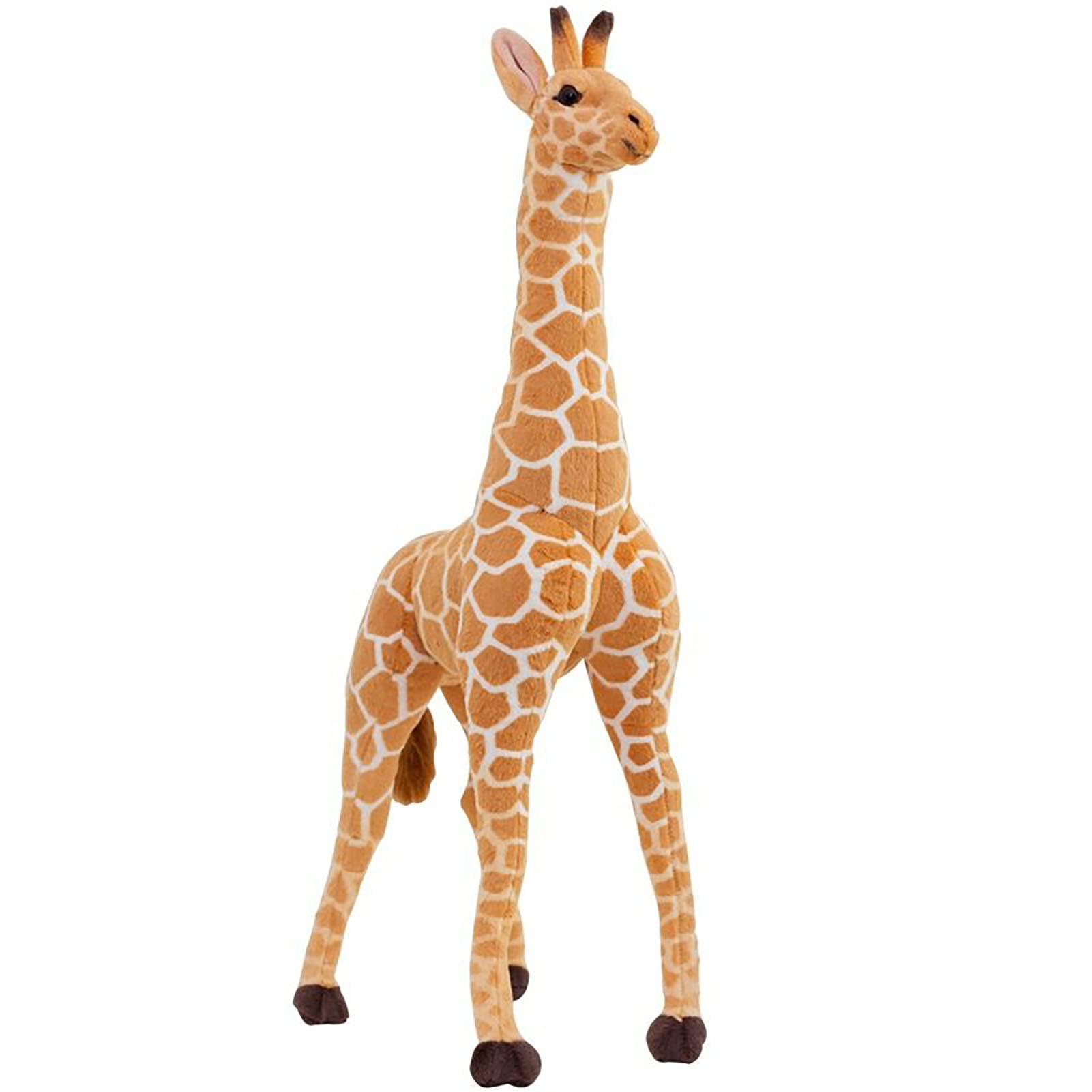 Hengqiyuan Riesen Plüsch Giraffe Plüschtier Geschenk Kinder Spielzeug XXL Braun Gelb Plüsch 140cm