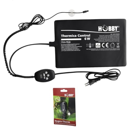 Hobby Thermica Control 6 W inkl. Hygro-Therm - Heizmatte + Hygrometer/Thermometer