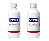 2 x Vitis Antikaries Mundspülung 2x500 ml - neue formel, glutenfrei