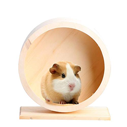 1 Stück M Größe Hamster Käfig Kleine Haustier Holzübung Rad Mute Hamster Laufrad Umweltfreundlich Haustier Spielzeug Rad Geeignet Für Hamster Maus