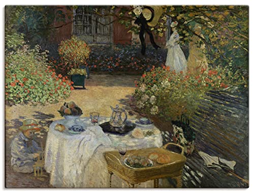 Artland Alte Meister Wandbild Claude Monet Le Déjeuner Leinwand Bilder 30 x 40 cm Kunstdruck Gemälde Impressionismus R0HE