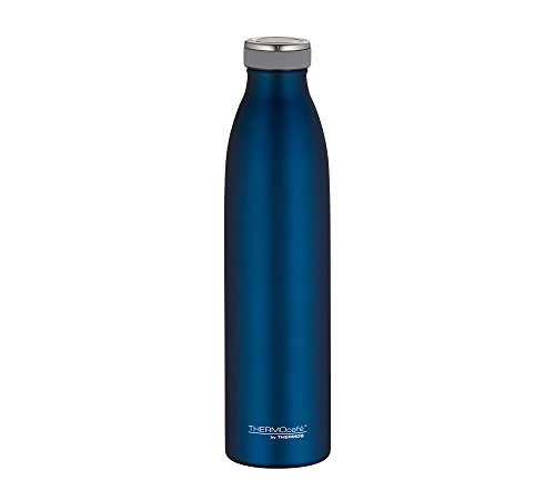 ThermoCafé by THERMOS 4067.259.075 Thermosflasche TC Bottle, Edelstahl Mat Saphir Blue 0,75 l, 12 Stunden heiß, 24 Stunden kalt, BPA-Free