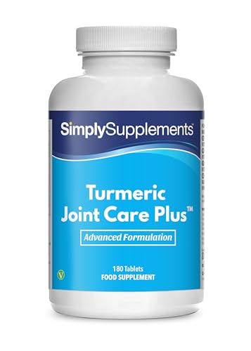 Turmeric Joint Care Plus™ - 180 Tabletten - geeinget für Vegetarier - Versorgung für 3 Monate - SimplySupplements