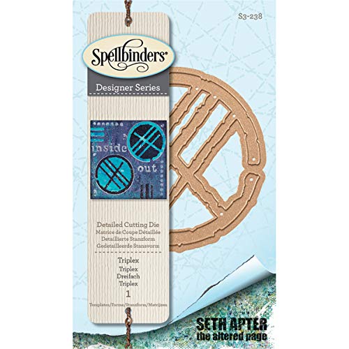 Spellbinders S3-238 Seth Apter Triplex Stanzform, Metall, braun, 17.1 x 8.9 x 0.2 cm