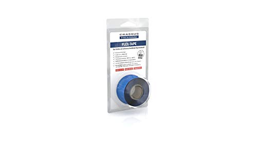 Crassus Flex-Tape, Flexibles und Selbstverschweißendes Reparaturband, 1 Stück, Blau, CRA70601