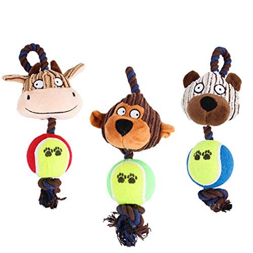 PLUS PO Hundespielzeug Hunde Spielzeug Seil Hundespielzeug Seil Hundespielzeug Hundekauspielzeug Welpe Kinderkrankheiten Spielzeug Hundespielzeug Seil 3pcs