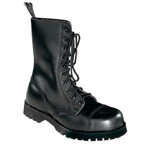 Boots & Braces - 10 Loch Stiefel Rangers Schwarz Größe 46 (UK12)
