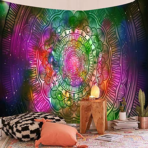 EXQUILEG Wandteppich Mandala, Hippie-Mandala-Wandbehang-Wandtuch Boho für Raumdekoration, Wanddekorationskunst (D,150 * 230cm)