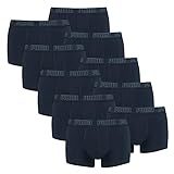 PUMA Herren Shortboxer Unterhosen Trunks 100000884 10er Pack, Wäschegröße:L, Artikel:-010 Navy
