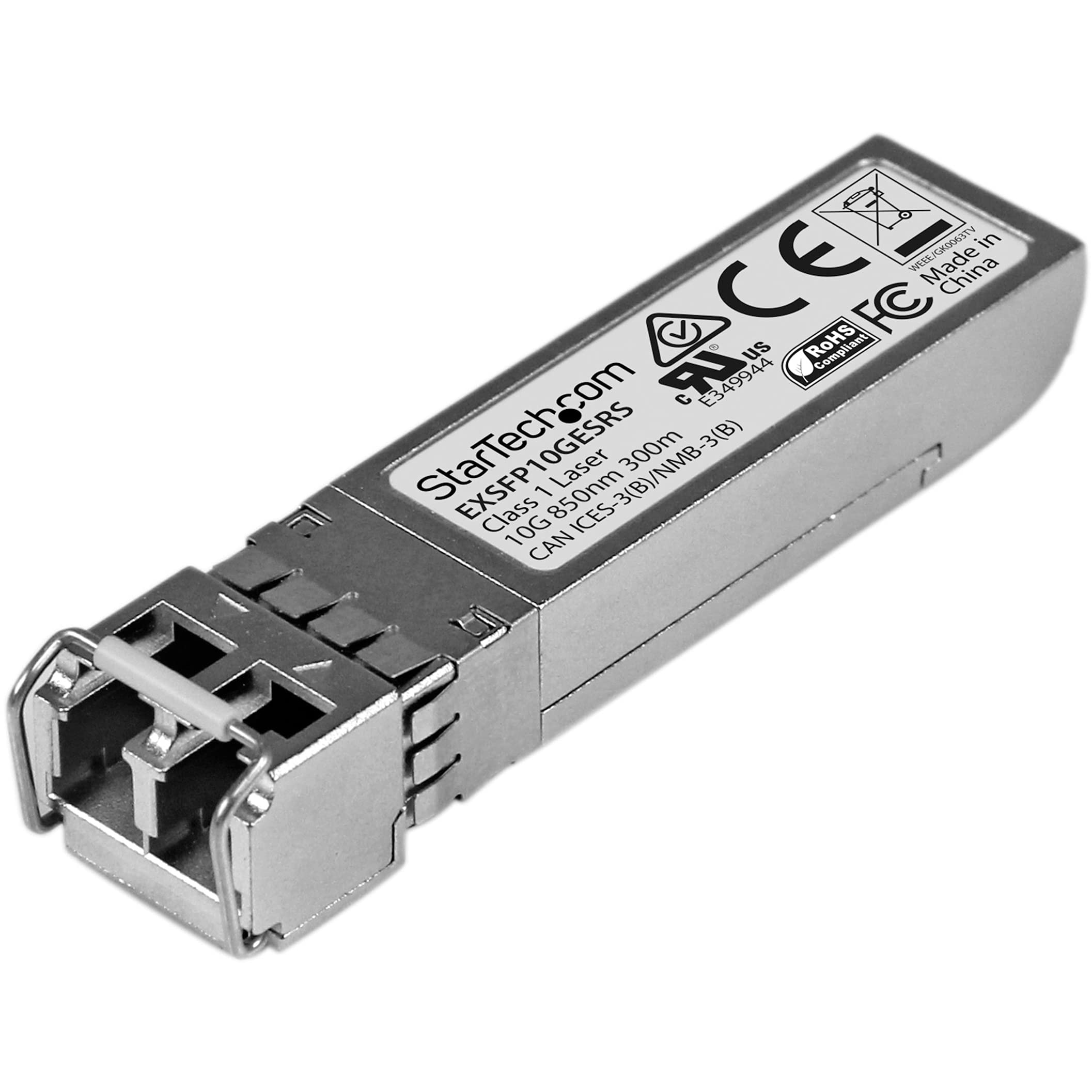StarTech.com Juniper EX-SFP-10GE-SR kompatibel SFP+, 10 Gigabit Fiber 10GBase-SR SFP+ Transceiver Module, MM LC mit DDM, 300m