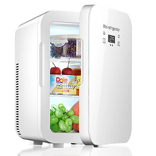 BLUNOA 10L Tragbarer Mini-Kühlschrank Kosmetik-Kühlschrank Dual-Core-Digitalanzeige Auto-Kühlschrank Mit Temperaturregelung Heizung Und Kühlung Von Lebensmitteln Für Auto/Camping/Reisen