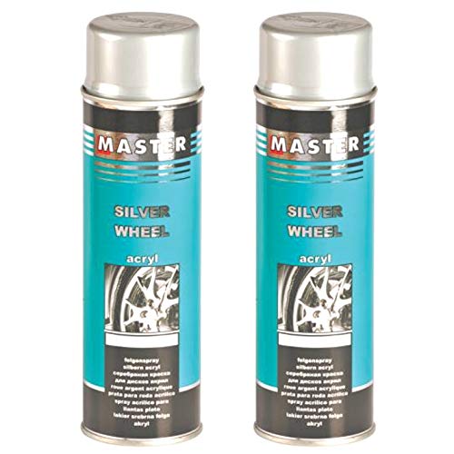 Troton FELGENLACK Silber 500ml Spray Felgen LACKSPRAY FELGENSILBER AUTOLACK Wheels Paint Silver (2)