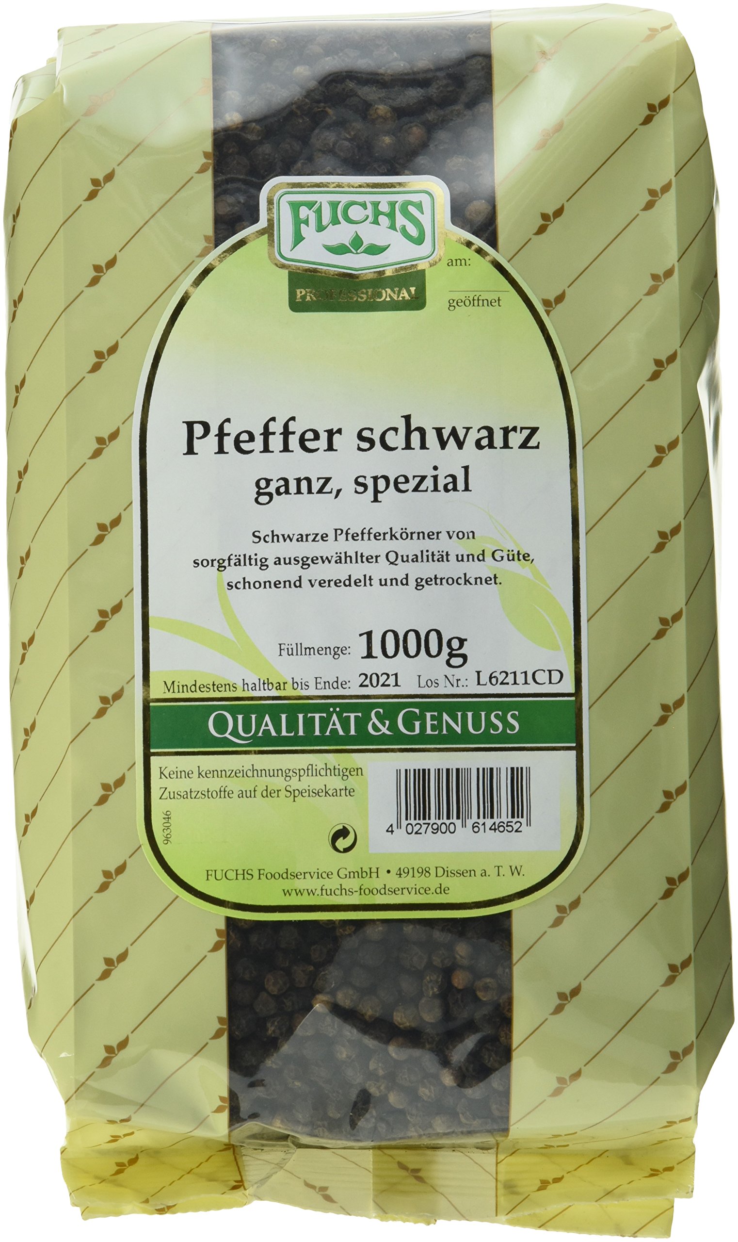 Fuchs Pfeffer schwarz ganz spezial, 2er Pack (2 x 1 kg)