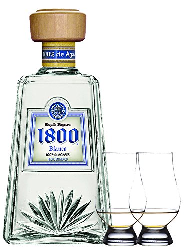 1800 Jose Cuervo Tequila Blanco 0,7 Liter + 2 Glencairn Gläser