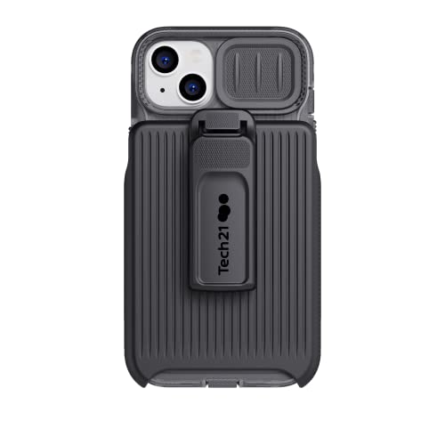 Tech21 iPhone 14 Plus Evo Max Kompatibel mit MagSafe® - Langlebige, stoßdämpfende und robuste Handyhülle mit Holster und 6,1 m FlexShock Multi-Drop Schutz