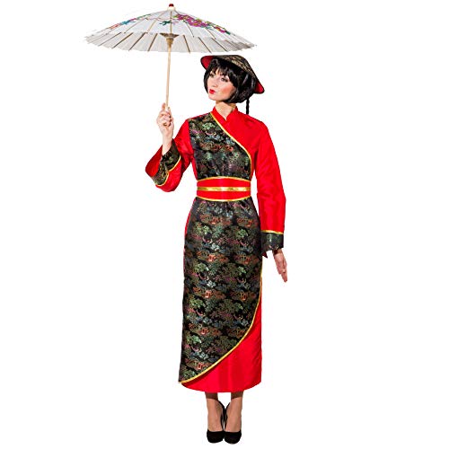 Kostüm Chinesin Gr. 44 Kleid lang Fasching Karneval Asiatin Andere Länder China