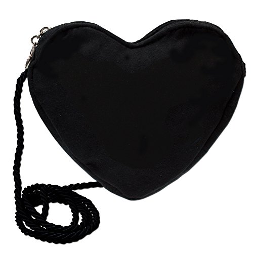 Alpenflüstern Herz-Trachtentasche (schwarz) DTA037