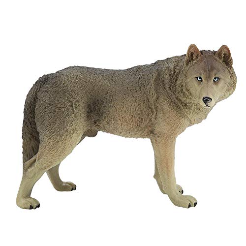 Wolf Figur Spielzeug Simulation Wildlife Tier Modell Spielzeug Zoo Tiere Modell Action Figuren Spielsets für Kinder Bildung Collectibles Geschenk Home Decor(1#)