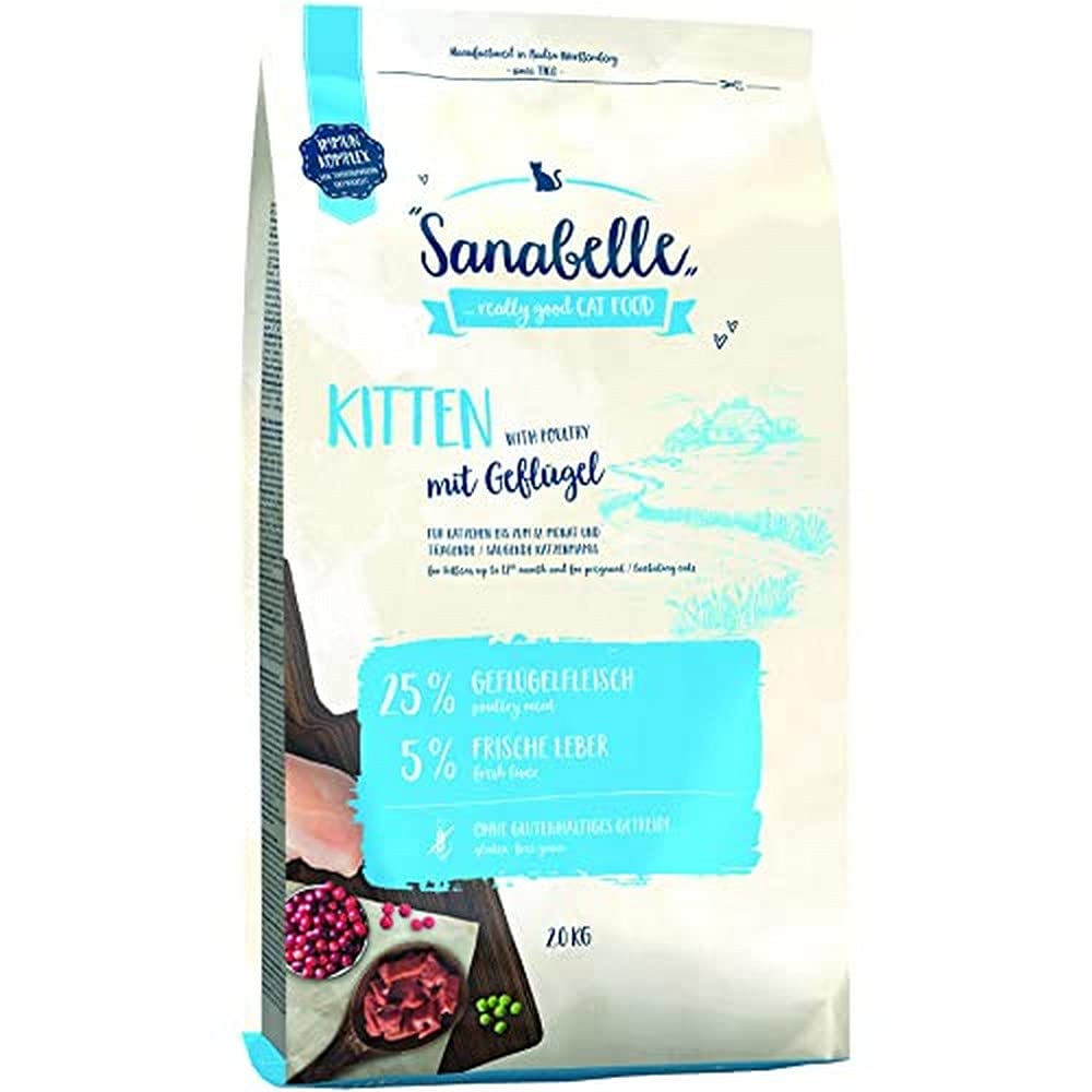 Sanabelle Kitten Trockenfutter für wachsende & Schwangere/stillende Katzen, 2,50 kg