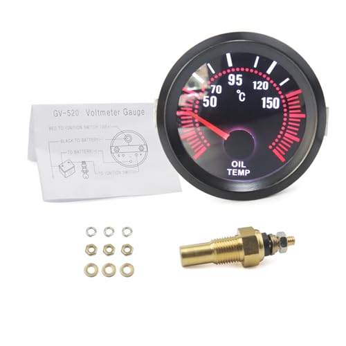 Auto Digital Manometer 52mm Turbo BAR Öl Druck Öl Wasser Temp Gauge Voltmeter Tachometer Meter Fahrzeug Meter