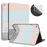 HUASIRU Gemälde Hülle Schutzhülle iPad Air/Air 2 (9.7 Zoll) und iPad 2017/2018 - Einstellbare Standabdeckung mit Automatischem Schlaf/Wach, Farben