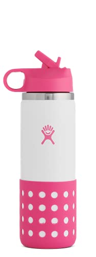 Hydro Flask 20 Oz Kids Wide Mouth Straw Lid & Boot Punch Flachmann