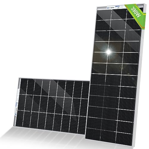 ECO-WORTHY 390W 12V Monokristallines Solarmodul, 2 Stücke 195W Solarpanel Ideal zum Aufladen von 12V Batterien, für Wohnmobil Garten Camper Boot und Dach des Hauses