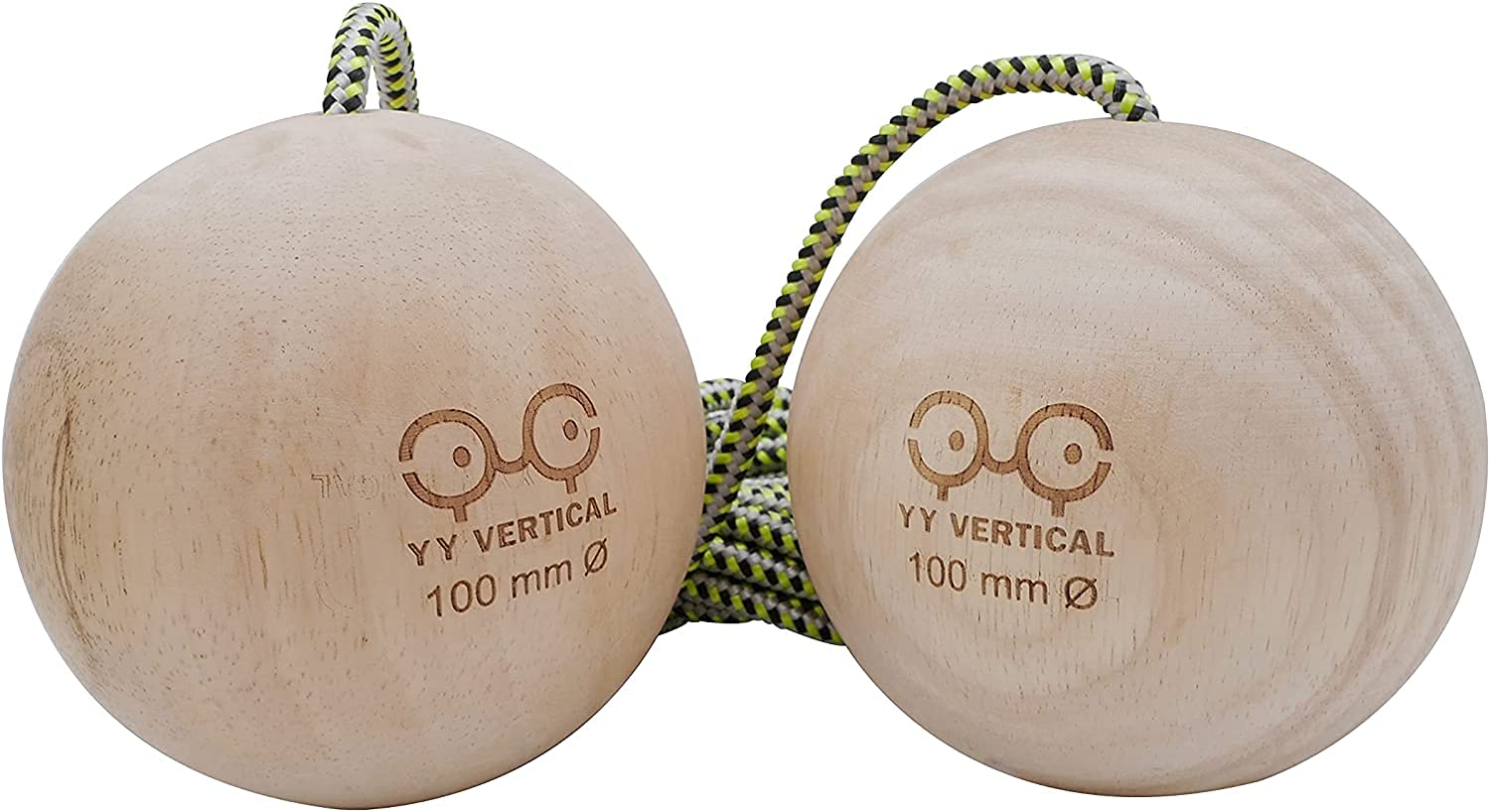 YY Vertical 80 Climbing Balls 80 mm aus recyceltem Holz für Klettertraining (Wird paarweise verkauft), Taille Unique