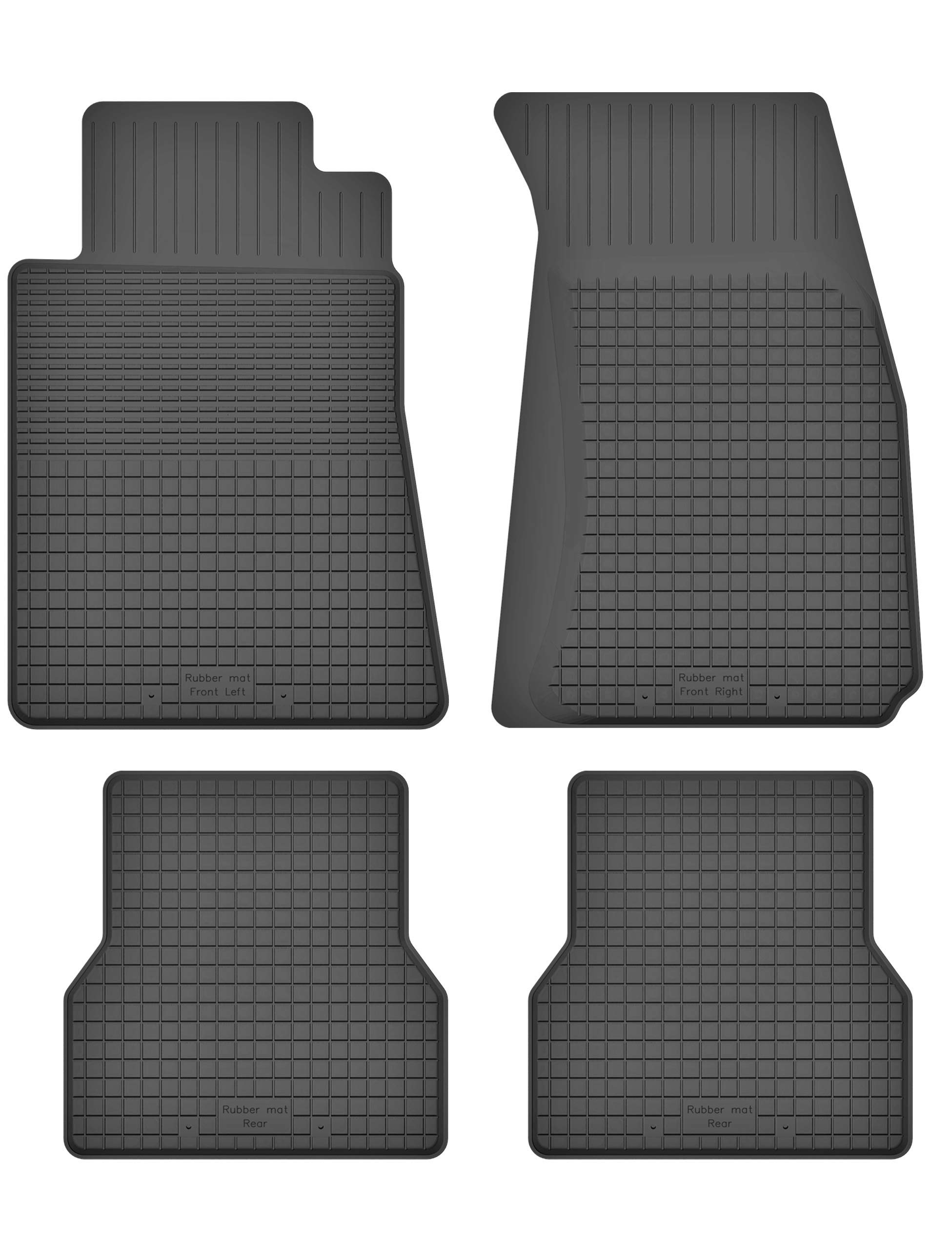 Gummimatten Fußmatten 1.5 cm Rand kompatibel mit Honda CR-V II (Bj. 2001-2006) ideal angepasst 4 -Teile EIN Set