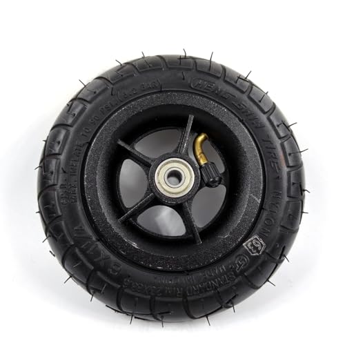 L-faster 150MM Scooter Inflation Wheel with Aluminium Alloy Hub 6" Pneumatic Tyre with Inner Tube Electric Scooter 6 Inch Pneumatic Tire (Black)