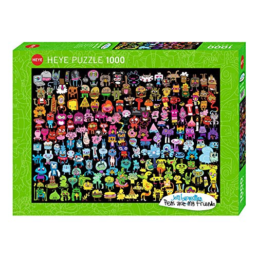 HEYE 29786 - Doodle Rainbow Standard, Jon Burgerman, 1000 Teile Puzzle